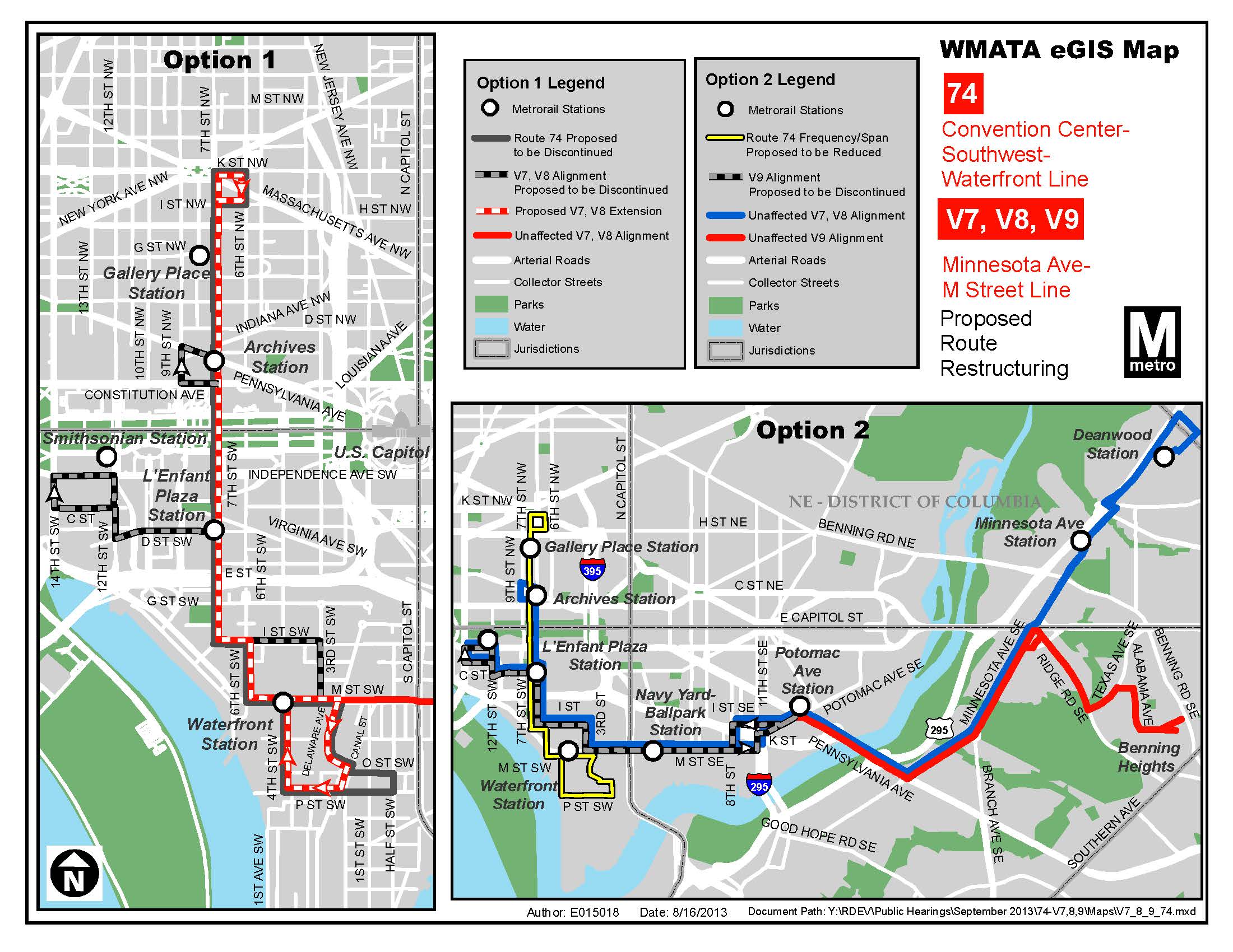 Planitmetro Proposed Bus Service Improvements In Southwest Dc