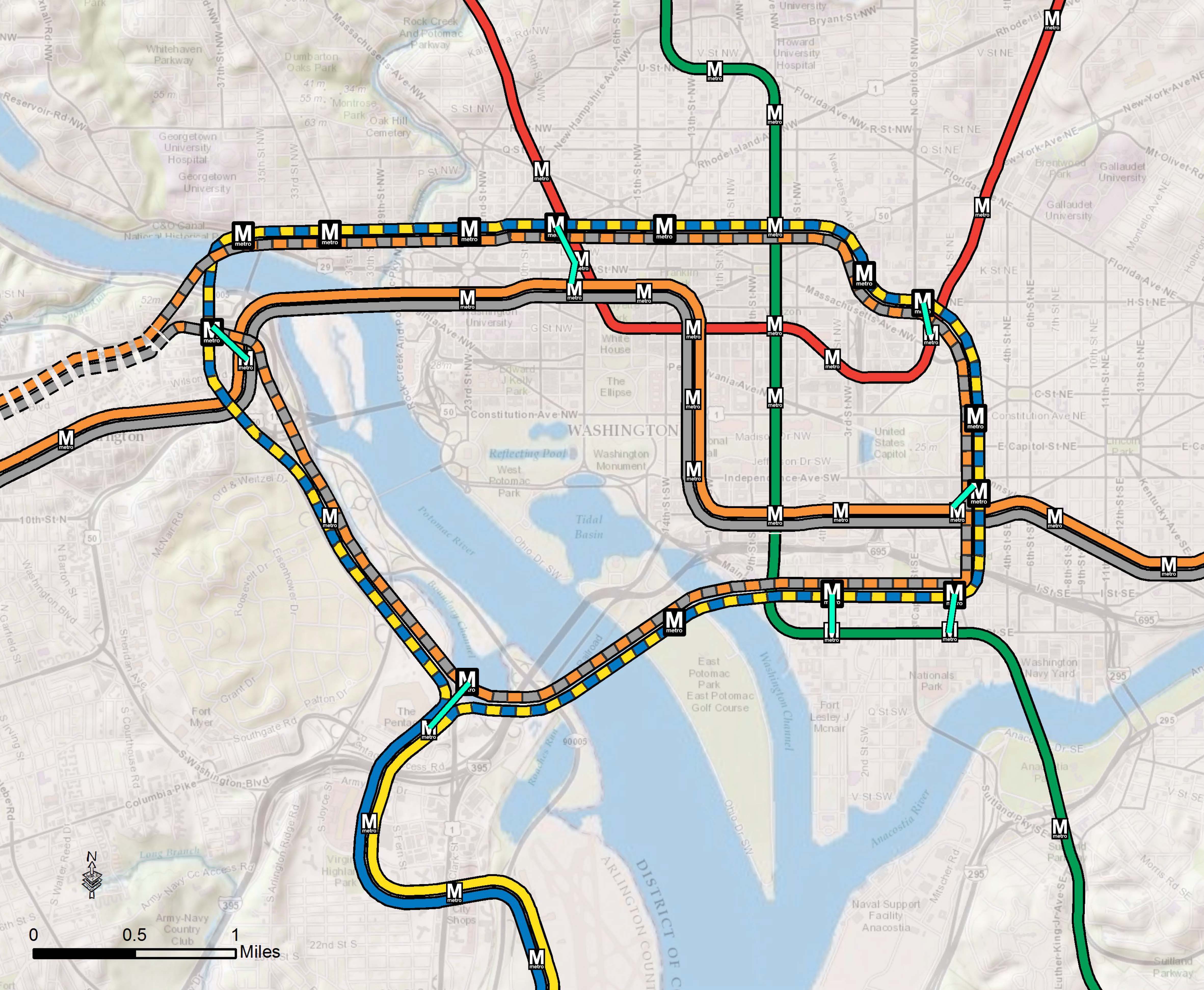 Planitmetro Proposed 2040 Metrorail Network
